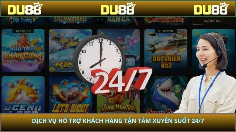Dịch vụ hỗ trợ khách hàng tận tâm xuyên suốt 24/7