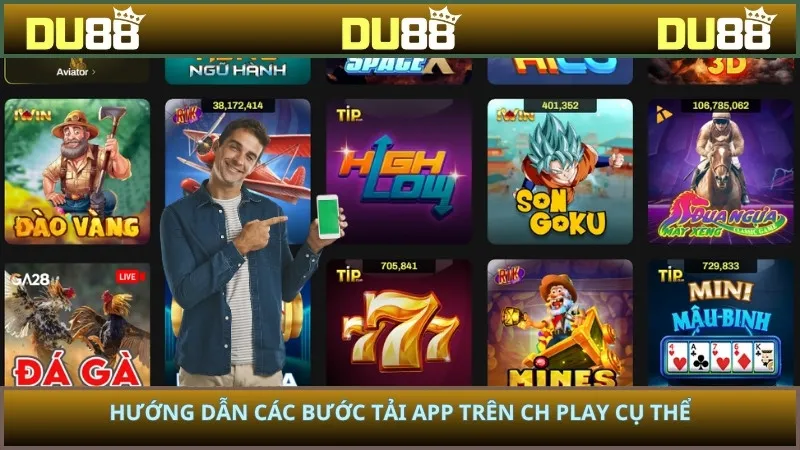 Hướng dẫn các bước tải app trên CH Play cụ thể