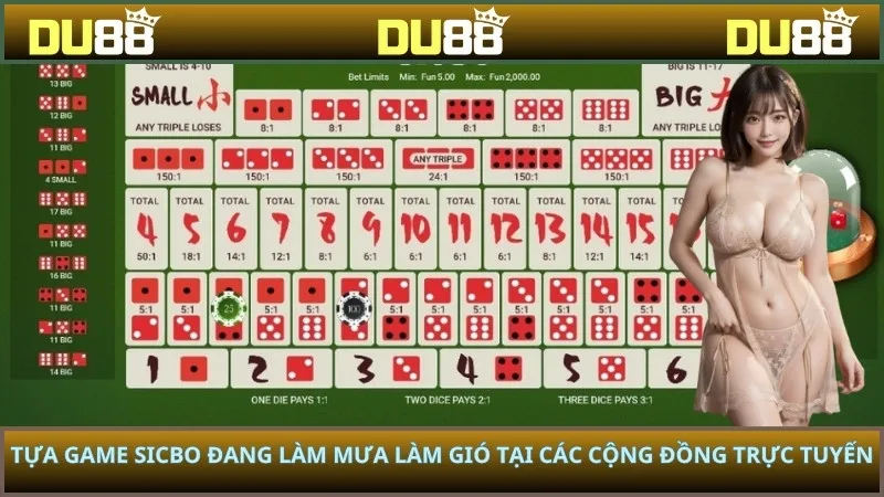 Tựa game sicbo đang làm mưa làm gió tại cộng đồng trực tuyến