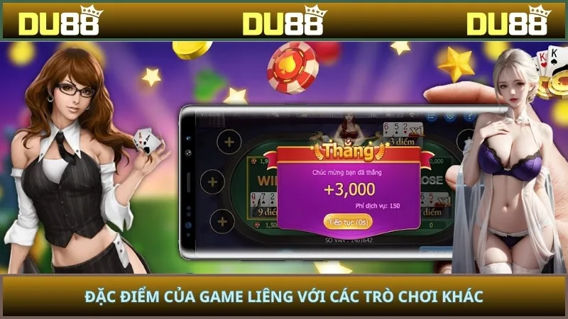 Đặc điểm của game Liêng với các trò chơi khác