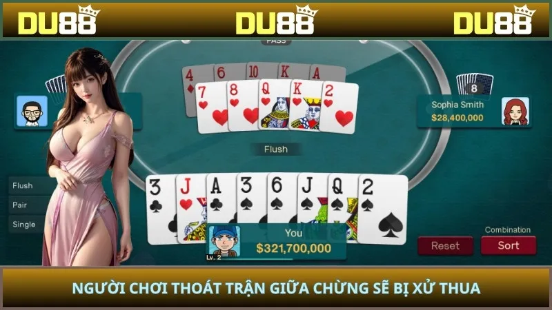 Người chơi thoát trận giữa chừng sẽ bị xử thua